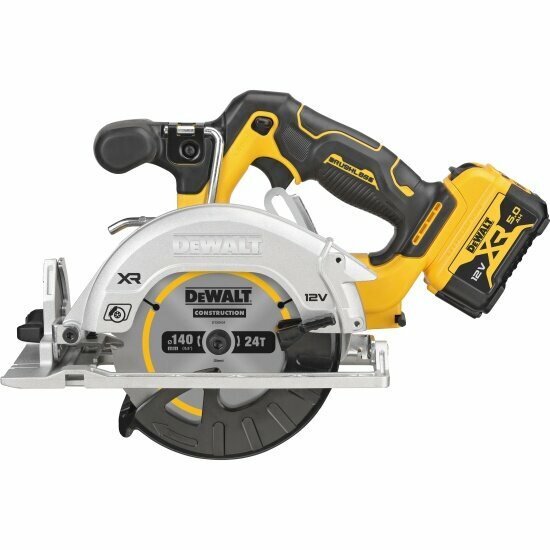 Пила дисковая аккумуляторная DEWALT DCS512P2-QW - фотография № 2