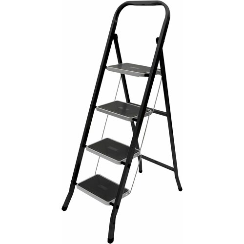 Стремянка ZALGER 9910-4 Jet Black 4 cт с ковриком сталь stairs стремянка стальная 7 ступ арт cs07