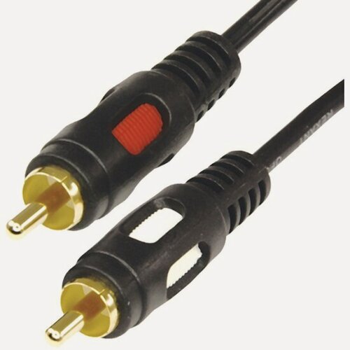 Изображение товара Кабель Rexant 2 RCA - 2 RCA, серия Gold, длина 3 м, черный