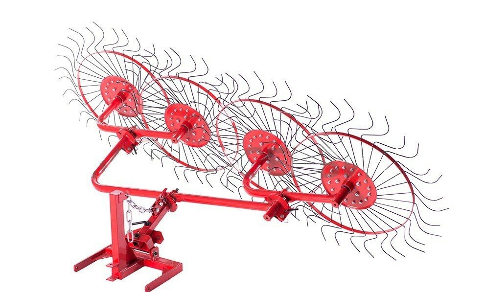 Сеноворошилка 4-х колесная ВМ-4 для всех типов мотоблоков - фотография № 2