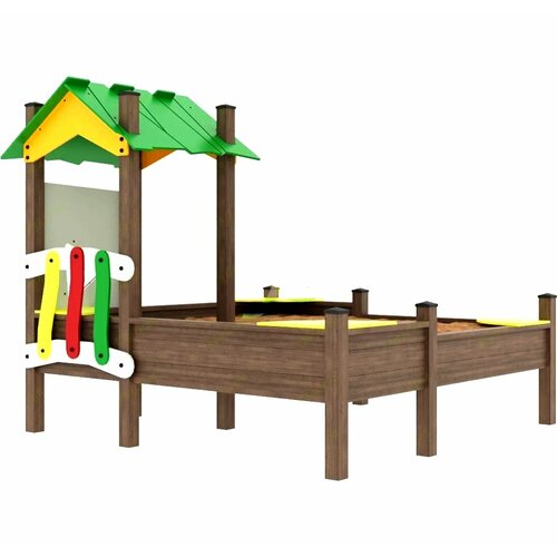 Детская песочница с крышей IgraGrad модель 2 - палисандр