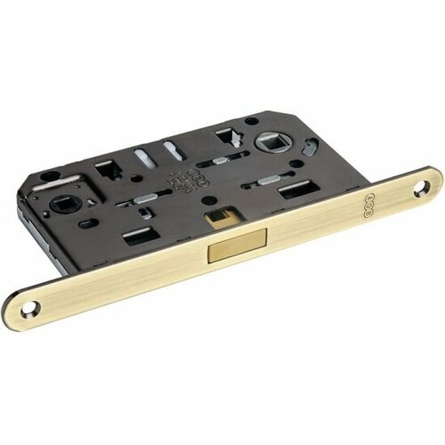 Замок межкомнатный магнитный AGB MEDIANA POLARIS WC+отв. планка, ант. бронза (B06102.50.12.567)