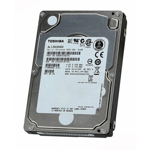 Жесткий диск Toshiba HDEBC03GEA51 300Gb SAS 25 HDD 869000₽