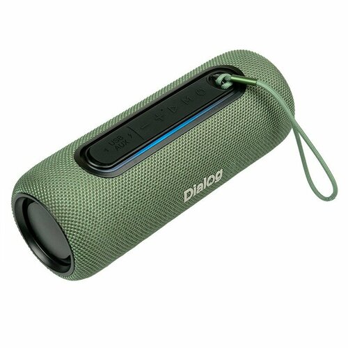 Dialog Колонки Progressive AP-11 GREEN - акуст. колонка-труба, 1.0, 12W RMS, Bluetooth, FM+USB reader зеленый