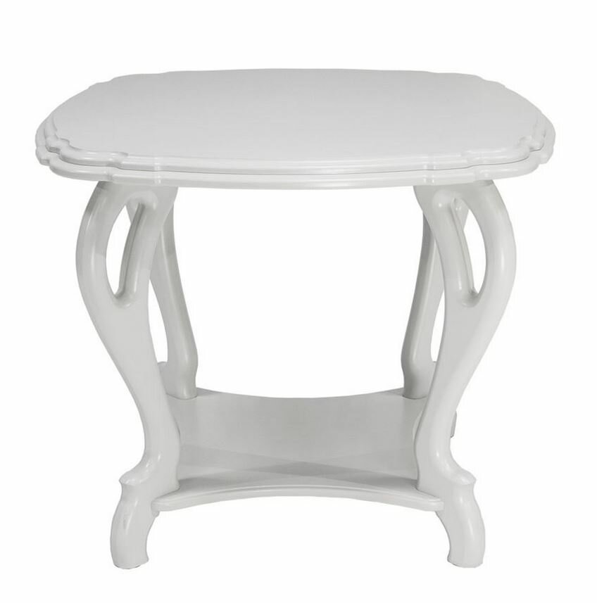 Стол журнальный "Кофейный П" (молочный дуб) Вис