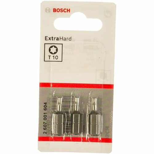 Набор бит Bosch Extra Hard 25 мм T10 3шт набор бит bosch extra hard 32 шт