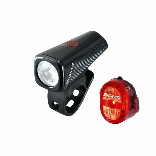 Sigma Комплект фонарей Sigma Sport Buster 150 / Nugget II Flash, цвет Черный фонарик задний sigma sport nugget ii flash