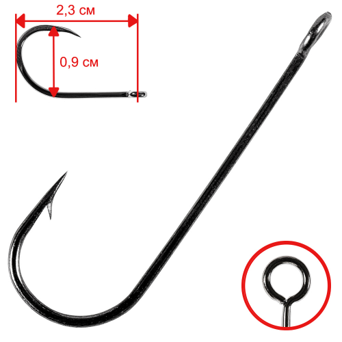 Крючки CF Round bent hook №4 (10шт.)