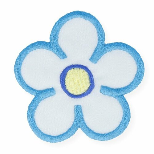 Annet на клеевой основе № 2 2-052B цветок голубой 5х5 см