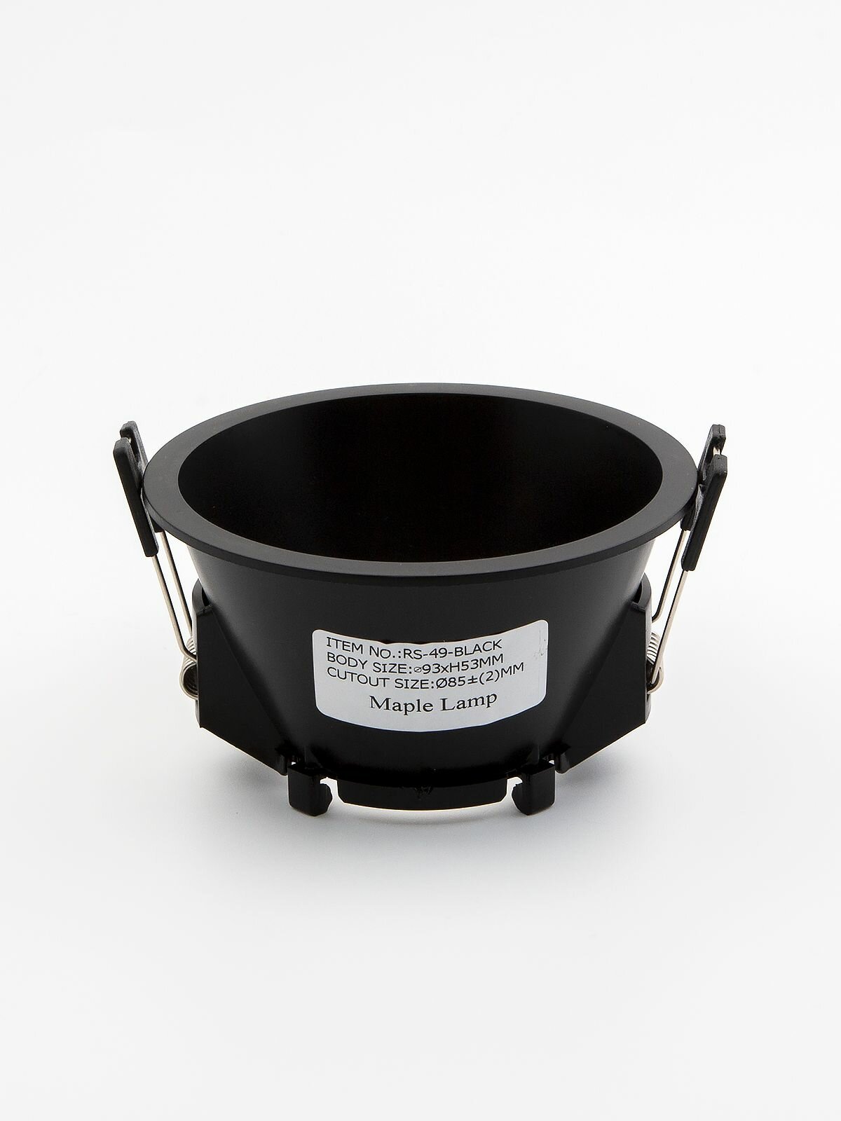 Встраиваемый светильник потолочный Maple Lamp RS-49-BLACK, черный, GU10 - фотография № 4