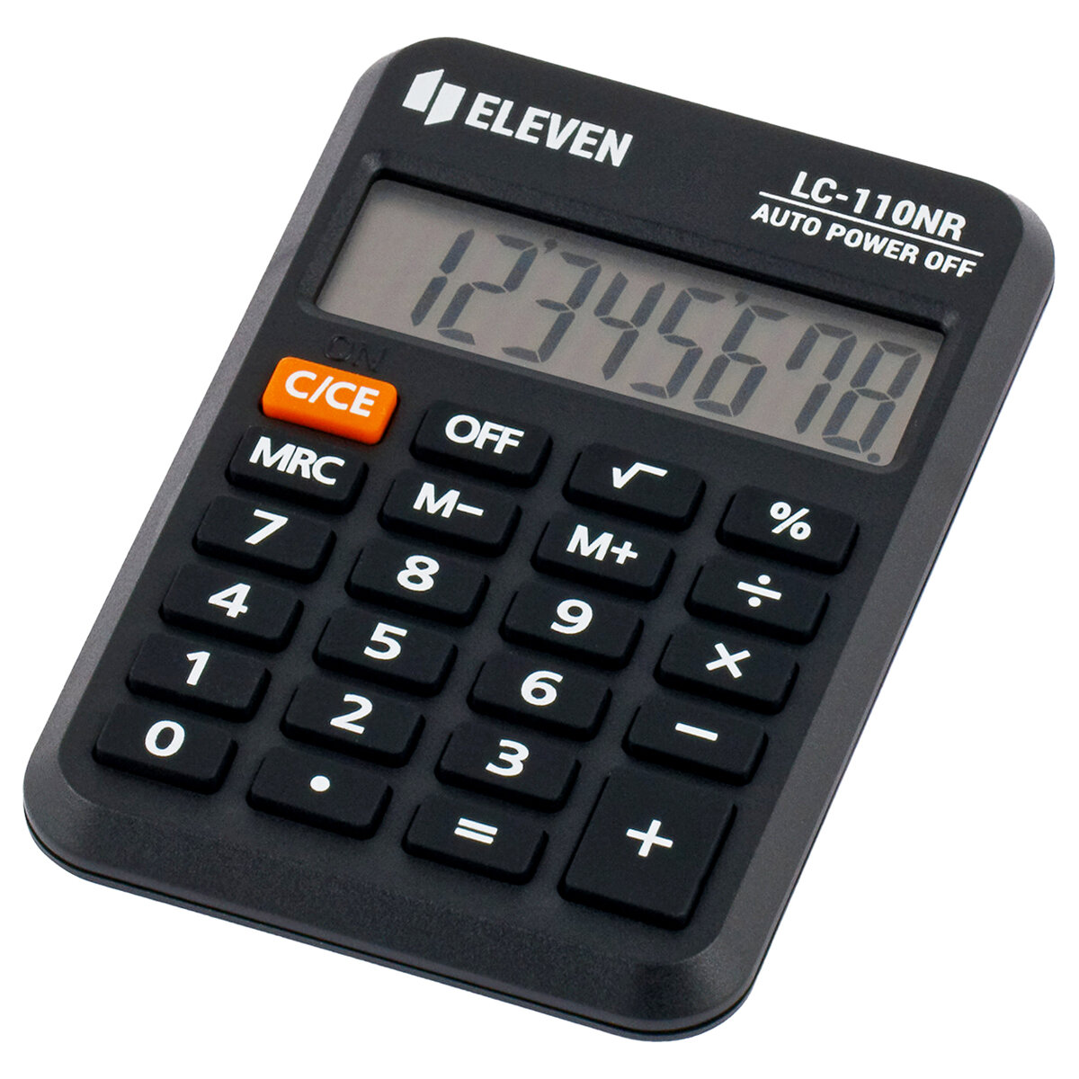 Калькулятор карманный Eleven LC-110NR 8 разрядов питание от батарейки 58*88*11мм черный