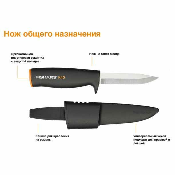 Нож FISKARS К40 22,5 см - фотография № 3