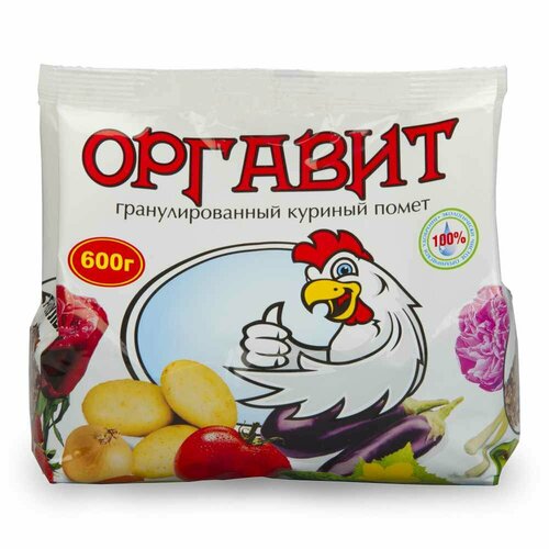 Удобрение куриный помет Оргавит 600 г (1 ед.)