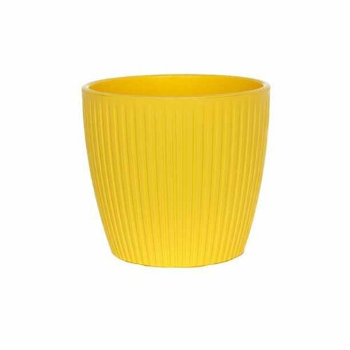 Горшок пластиковый Эви d17,5 см 3 л желтый