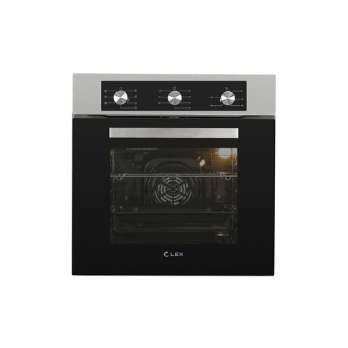 Электрический духовой шкаф LEX EDM 073 595х595х53 цвет чёрныйнержавеющая cталь 2399900₽