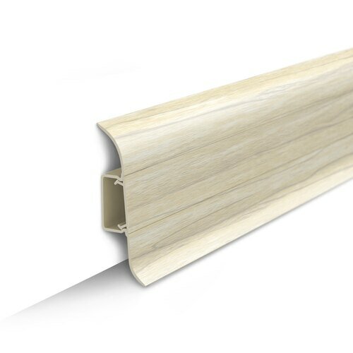 фото Пластиковый плинтус Идеал Classic 55 мм Клён вермонт 262