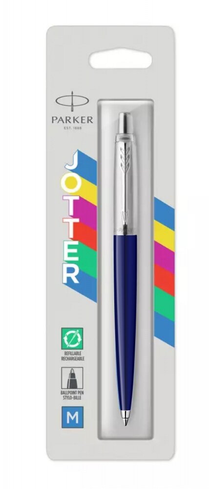 Шариковая ручка Parker Jotter ORIGINALS NAVY BLUE CT (2747C), стержень: Mblue В блистере