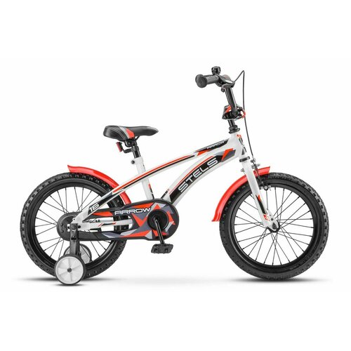 Детский велосипед Stels Arrow 16 V020, год 2023, цвет Белый-Красный