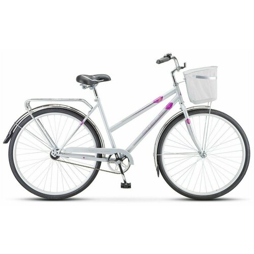 Женский велосипед Stels Navigator 300 Lady 28 Z010, год 2023, цвет Серебристый, ростовка 20