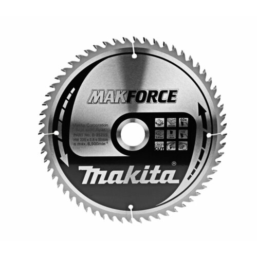 Диск пильный (235x30мм; 60T) Makita B-35215