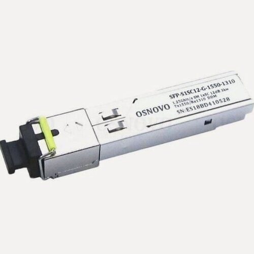 Изображение товара Оптический SFP Модуль Osnovo SFP-S1SC12-G-1550-1310