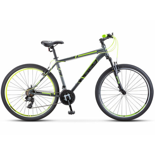 Горный велосипед Stels Navigator 700 V 27.5 F020, год 2022, цвет Серебристый-Желтый, ростовка 21