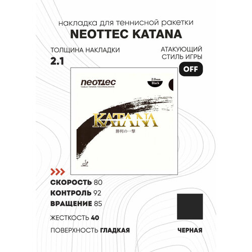 Накладка Neottec Katana (цвет черный, толщина 2.1)