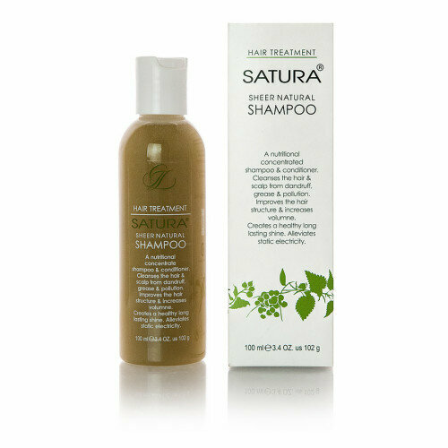 SATURA Sheer Natural Shampoo Натуральный концентрированный шампунь и кондиционер концентрат 100 мл