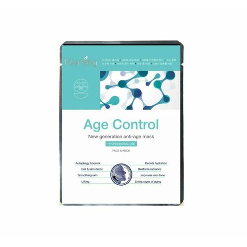 New Generation Age Control Омолаживающая маска экзопротектор для лица и шеи EVER YANG, 10 масок.