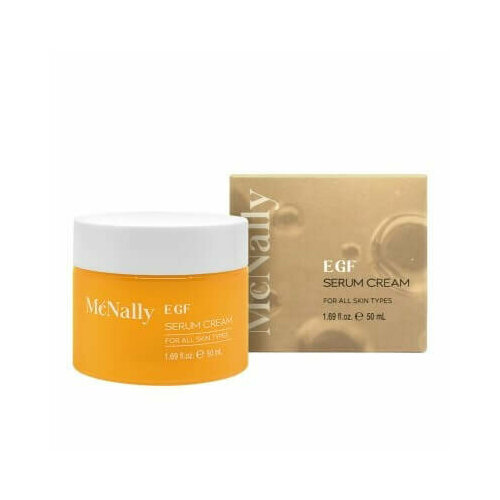 McNally Крем для лица с олигопептидом эпидермальный фактор роста 0,001% EGF Serum Cream, 50мл