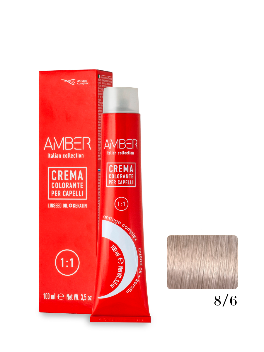 Крем-краска AMBER 6/8, 100 мл