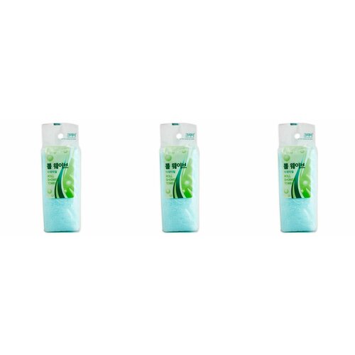 SC Мочалка для тела с плетением Волна однотонная 