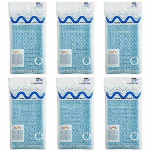 Sungbo Cleamy Мочалка Circle Shower Towel, 28х100, 6 шт