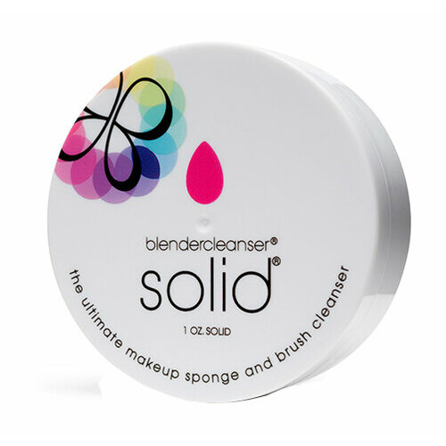 6 спонжей beautyblender beautyblender pro и мыло для очистки solid blendercleanser черный 30 г BEAUTYBLENDER Мыло для очистки спонжей solid blendercleanser, 30 гр