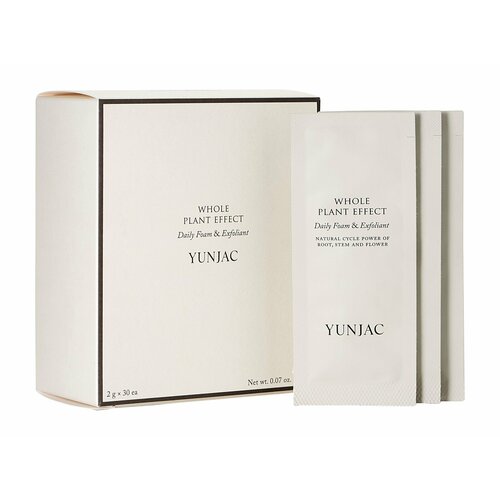 YUNJAC Whole Plant Effect Daily Foam & Exfoliant Пенка энзимная для лица с экстрактом матча, 30х2 г