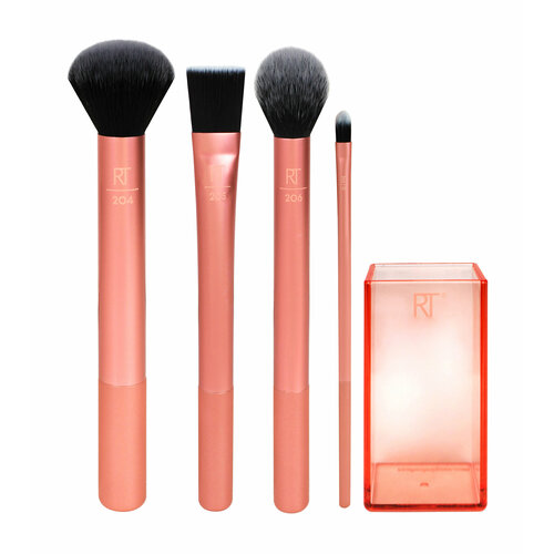 REAL TECHNIQUES Набор кистей для макияжа Real Techniques Flawless Base Set high quality makeup brush foundation brush multi color rouge foundation brush face contour brush women s cosmetics beauty tools