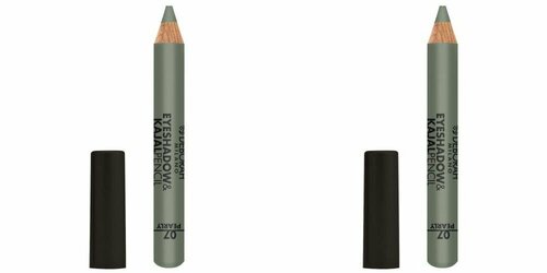 Тени-карандаш для век, Deborah Milano, Eyeshadow&Kajal Pencil, тон 07 жемчужно-зеленый, 2 г, 2 шт