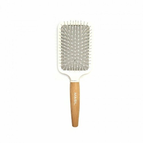 Masil Деревянная массажная расческа антистатическая щетка для волос masil wooden paddle brush 1 шт