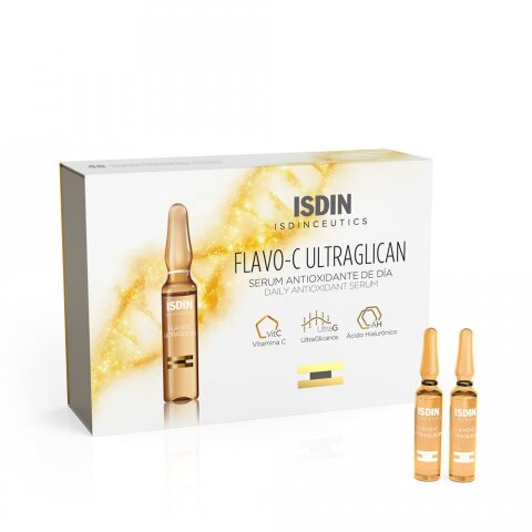 Isdin Сыворотка для лица дневная FLAVO- C ULTRAGLICAN 10шт*2 мл (Isdin, ) - фото №1