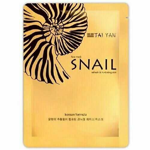 Тканевая маска для лица с муцином улитки Tai Yan Snail Face Mask