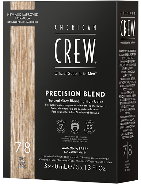 Precision Blend Краска-камуфляж для седых волос, 7/8 блонд (3 шт, 40 мл)