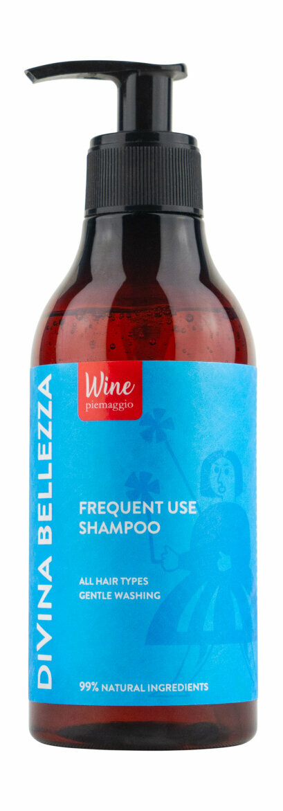 Шампунь для волос для частого использования на основе красного вина Divina Bellezza Frequent Use Hair Shampoo