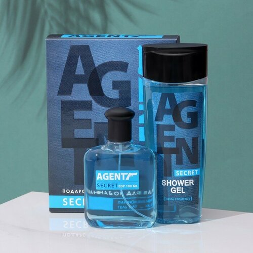 Подарочный набор для мужчин Agent Secret: гель для душа, 250 мл+ парфюмерная вода, 100 мл, 