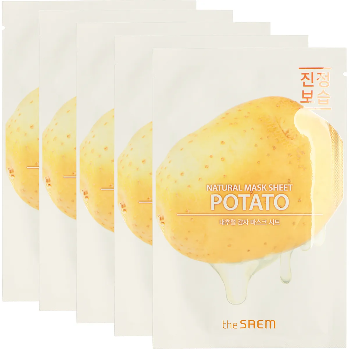 Тканевая маска The Saem Natural Mask Sheet (с экстрактом картофеля), 21 мл *5 шт (СГ до 08.2024г.)