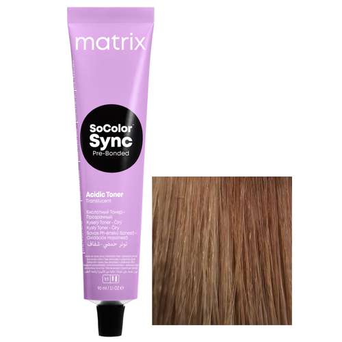 MATRIX, SOCOLOR SYNC Pre Bonded, Крем краска без аммиака №8M, светлый блондин мокка, 90 мл