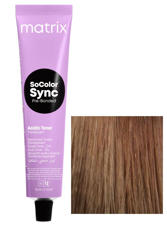 MATRIX, SOCOLOR SYNC Pre-Bonded, Крем-краска без аммиака №8M, светлый блондин мокка, 90 мл