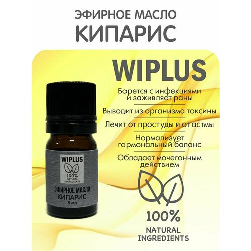 Эфирное масло Кипарис 5 мл (Германия) WIPLUS эфирное масло gunna кипарис 2 5 мл