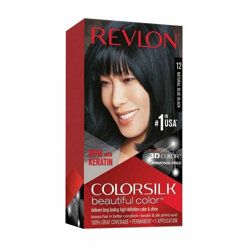 Revlon Colorsilk Краска для волос 12 Иссиня-черный 130мл