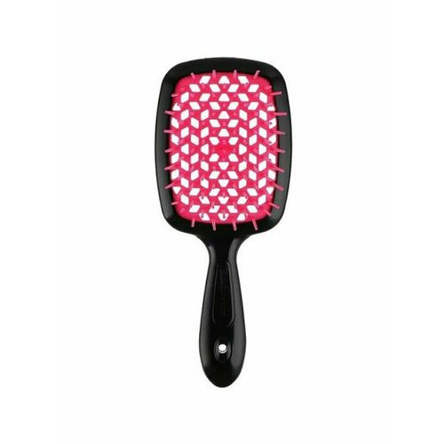 Щетка Janeke Superbrush , черно-розовая, 17.5х7х3 см