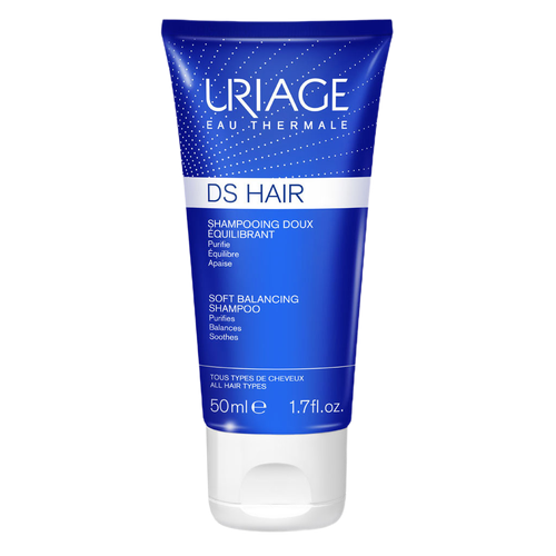 Uriage DS Hair Мягкий балансирующий шампунь для волос тюбик, 50 мл